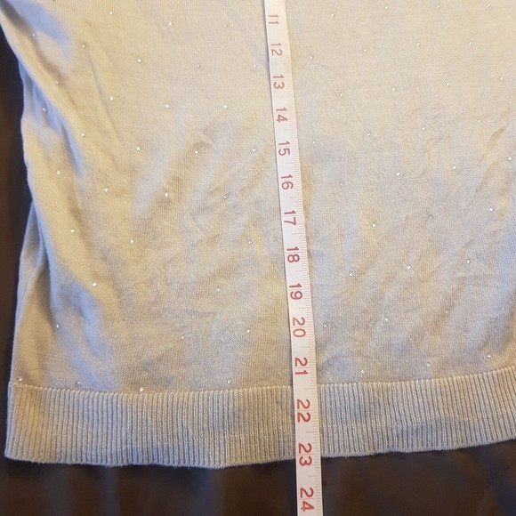 The Limited Womens Sweater Size XS Beige Rhinestones Dead Stock Sparkle Vintage - Picture 8 of 12